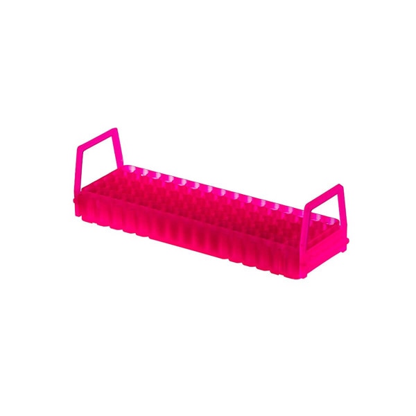 cryogenic vial rack, pink